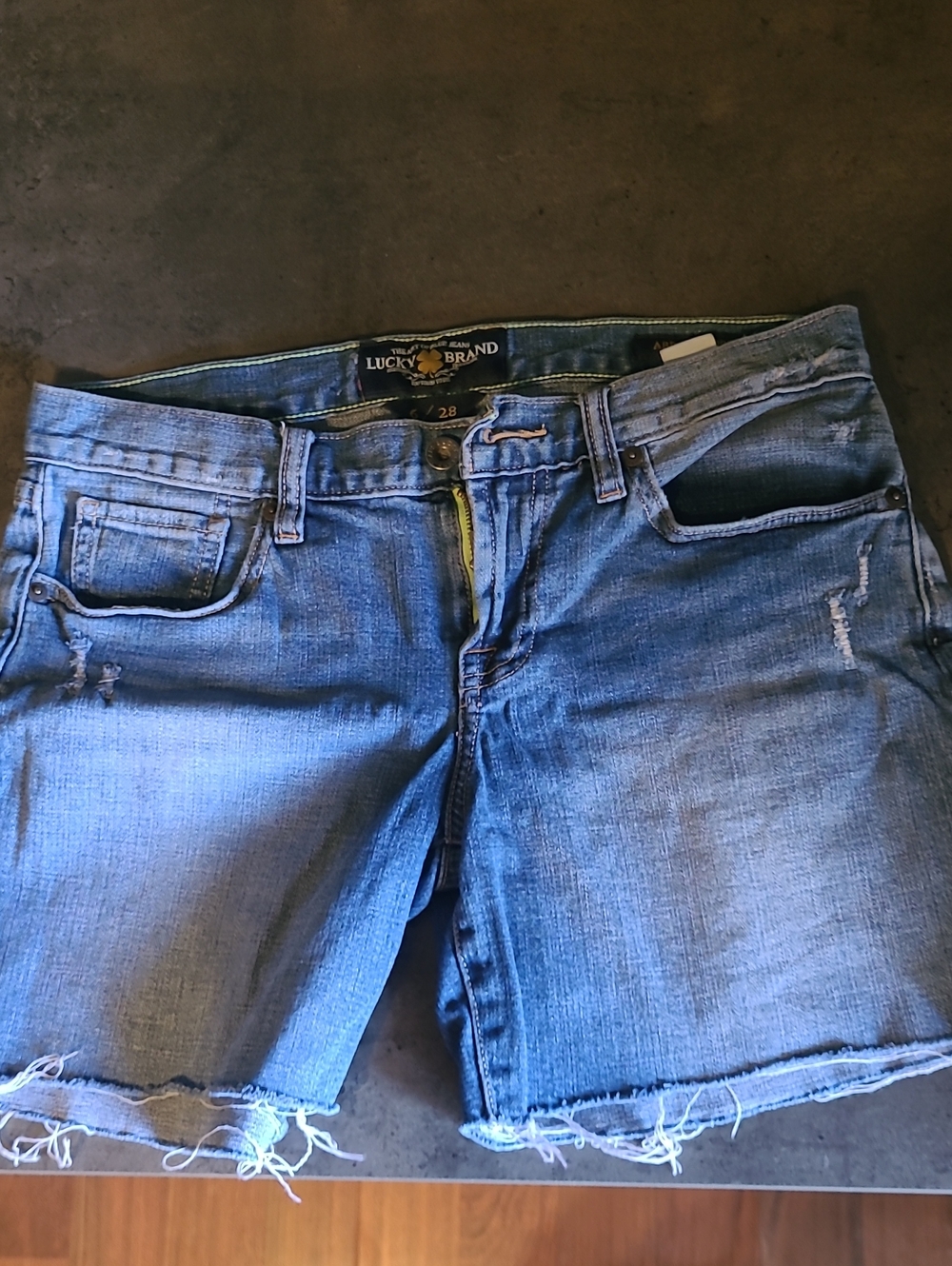 Lucky Brand Blue Denim Shorts Abbey Short